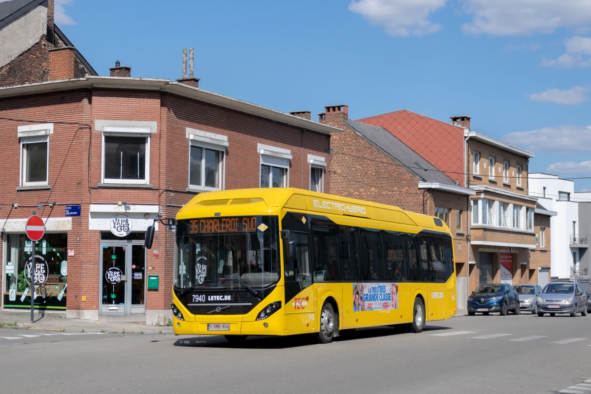 Charleroi, Volvo 7900 Electric Hybrid # 7940