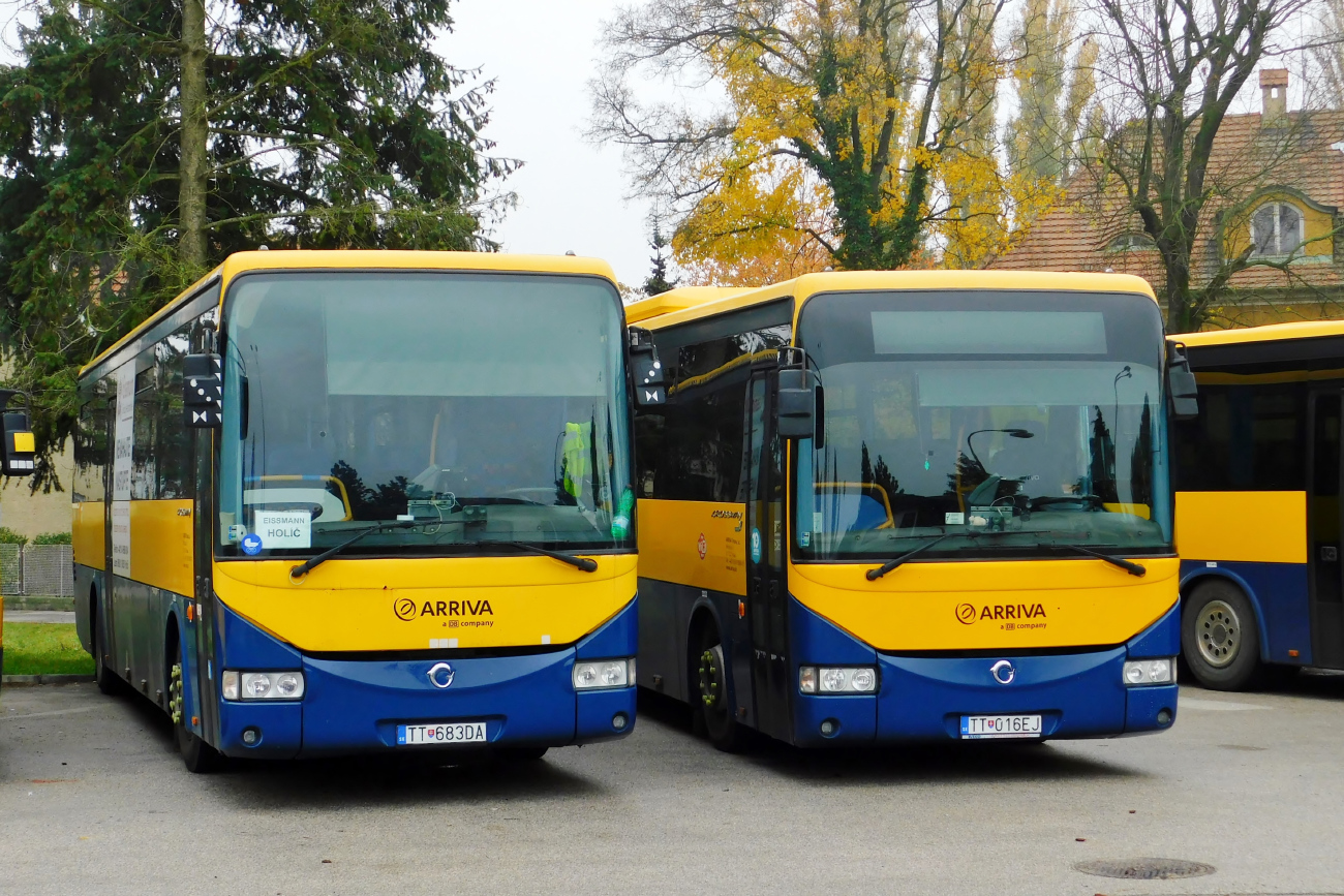 Senica, Irisbus Crossway 12.8M Nr. TT-683DA; Senica, Irisbus Crossway 12M Nr. TT-016EJ