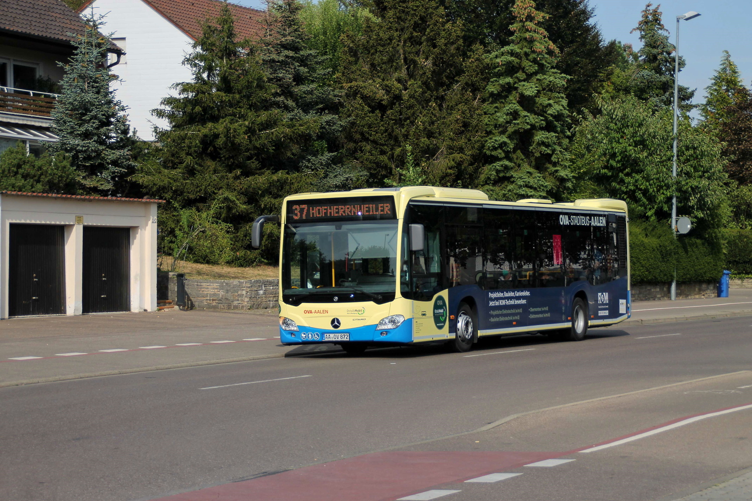 Aalen, Mercedes-Benz Citaro C2 Hybrid # 872