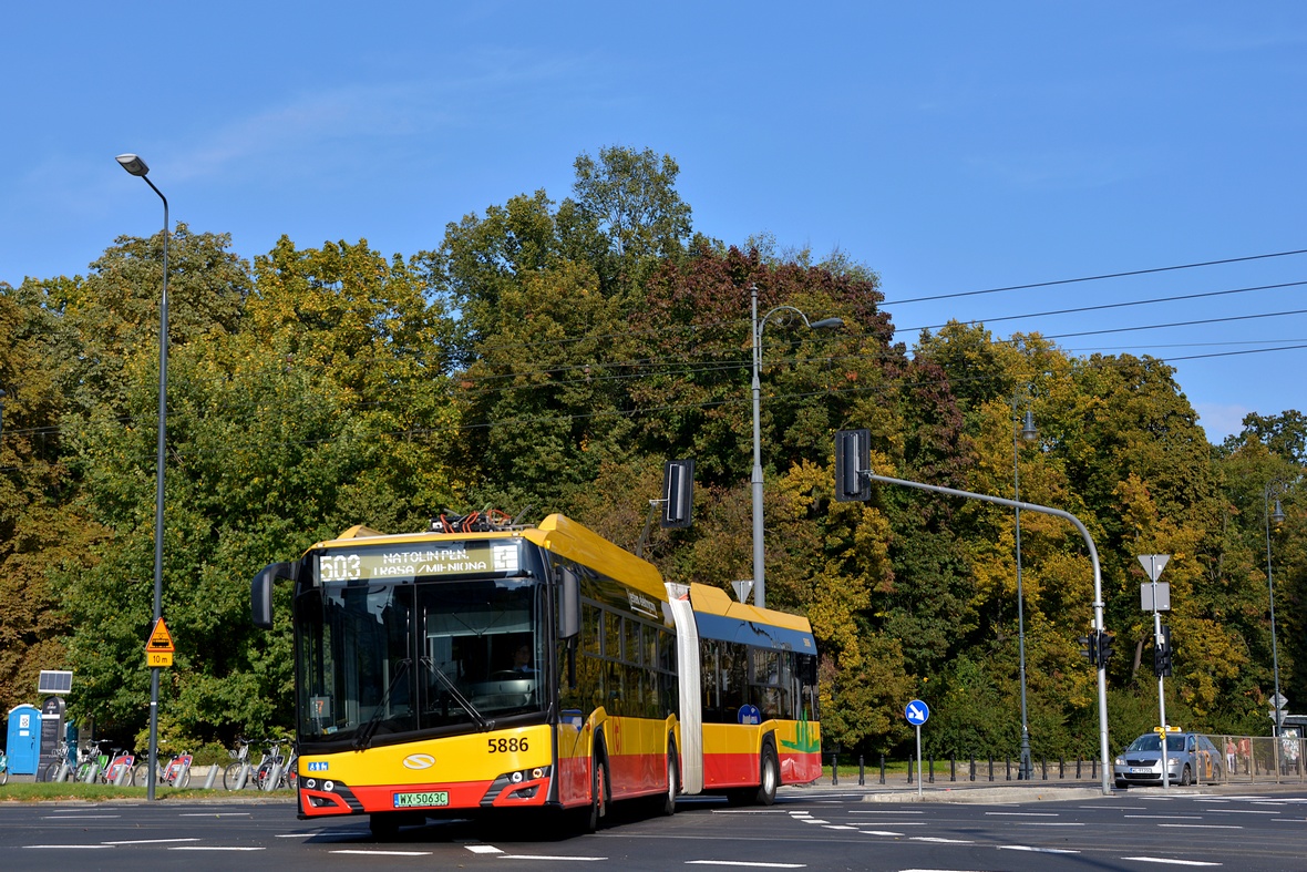 Warsaw, Solaris Urbino IV 18 electric # 5886