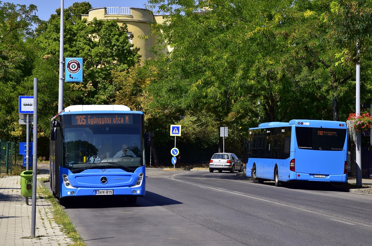 Budapest, Mercedes-Benz Conecto III # SKR-815; Budapest, Mercedes-Benz Conecto II # PKN-602