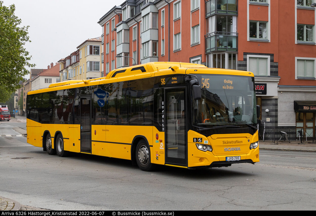 Кристианстад, Scania Citywide LE Suburban 14.9M CNG № 6326
