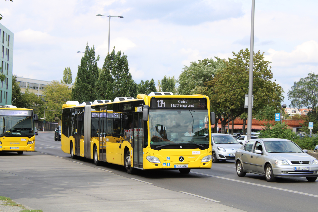 Берлин, Mercedes-Benz Citaro C2 G № 5207; Берлин, Scania Citywide LFA № 4572