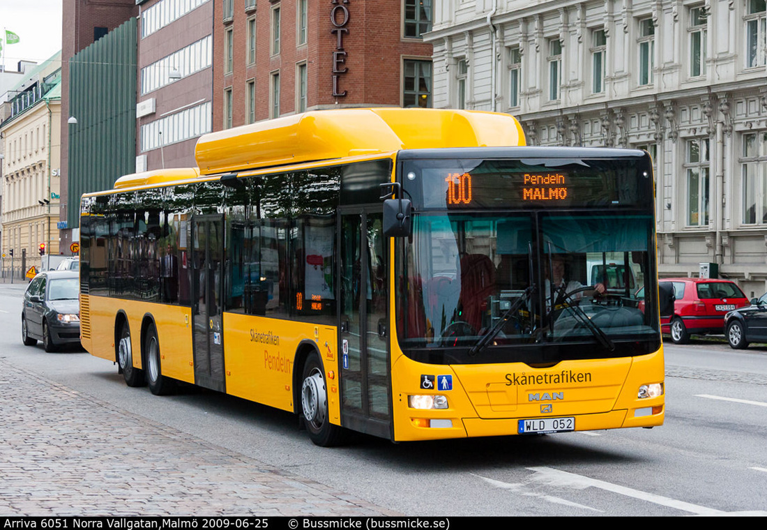 Мальмё, MAN A26 Lion's City LL NL313-15 CNG № 6051