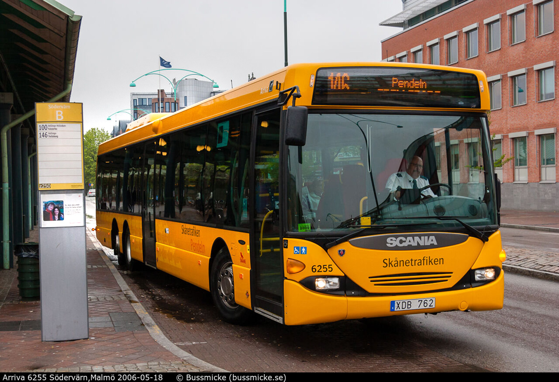 Мальмё, Scania OmniLink CL94UB 6x2*4LB № 6255