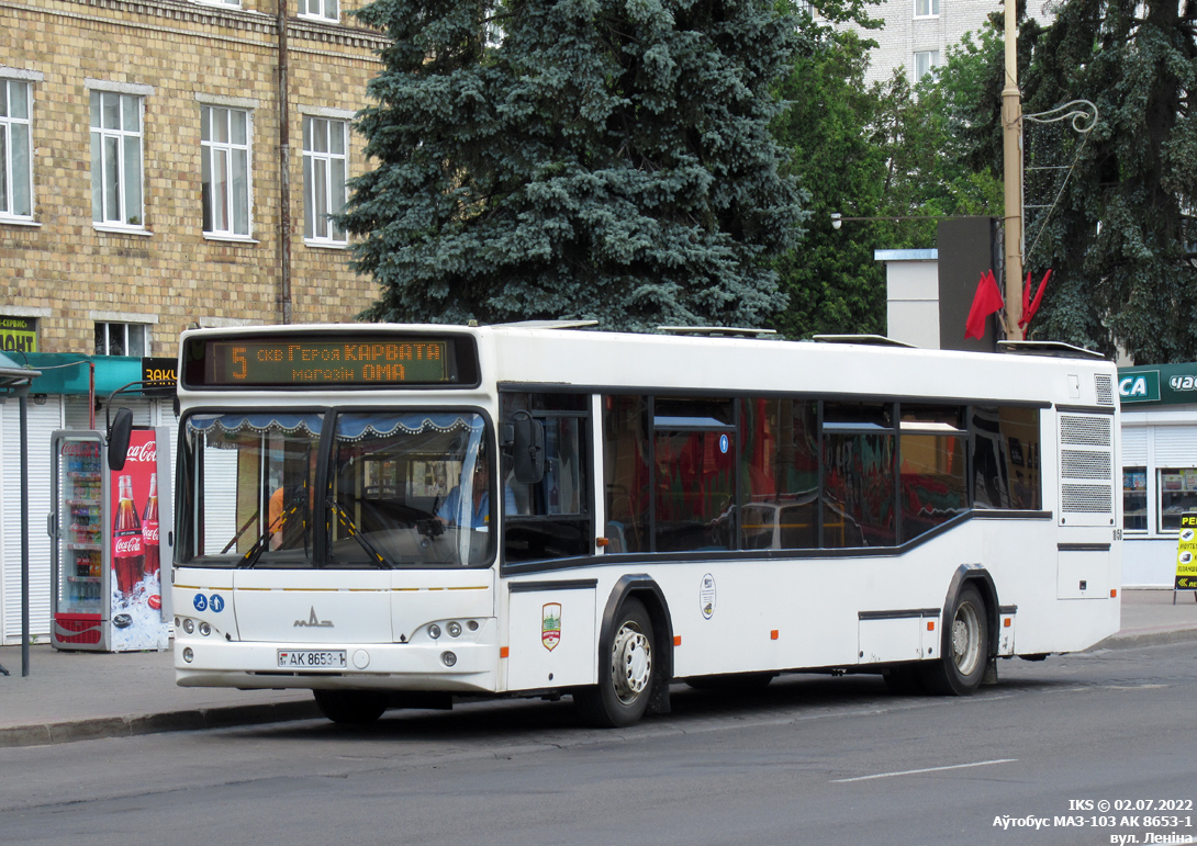 Baranovichi, MAZ-103.485 # 10150