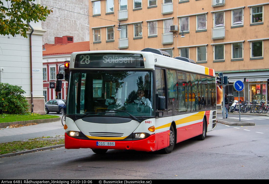 Jönköping, Scania OmniCity CN94UB 4X2EB # 6481