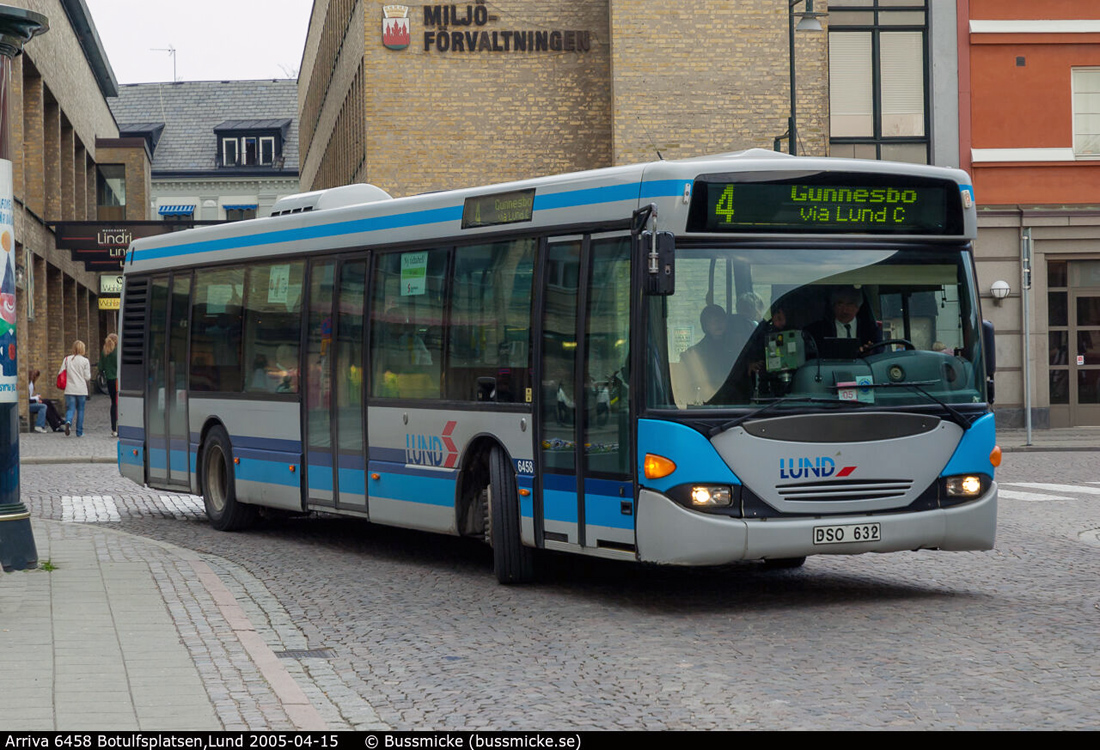 Lund, Scania OmniCity CN94UB 4X2EB # 6458