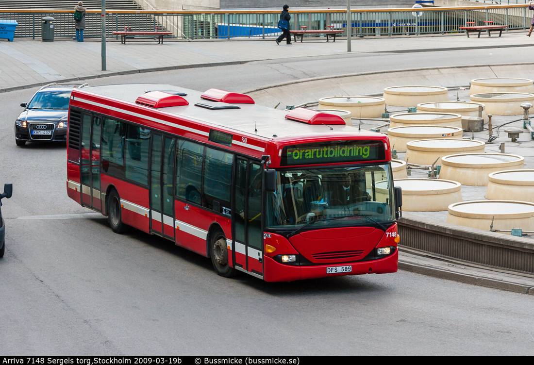 Stockholm, Scania OmniCity CN94UB 4X2EB Nr. 7148