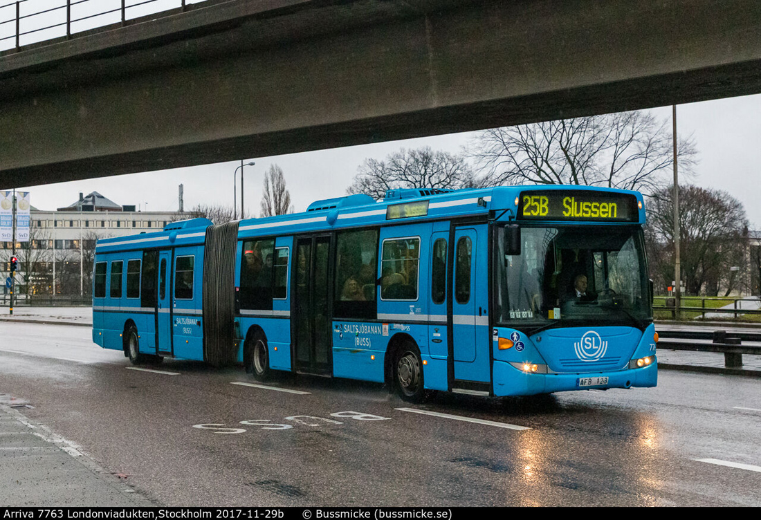 Stockholm, Scania OmniLink CK270UA 6x2/2LB # 7763