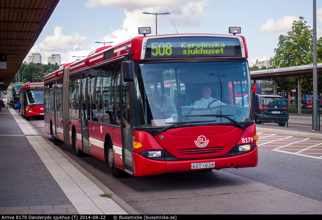 Stockholm, Scania OmniLink CL94UA 6x2/2LB # 8179