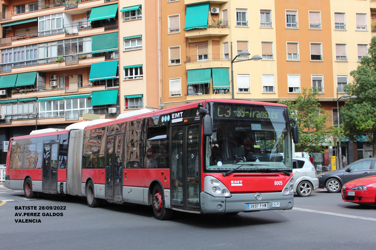 Valencia, Hispano (Irisbus Citelis 18M) # 8005