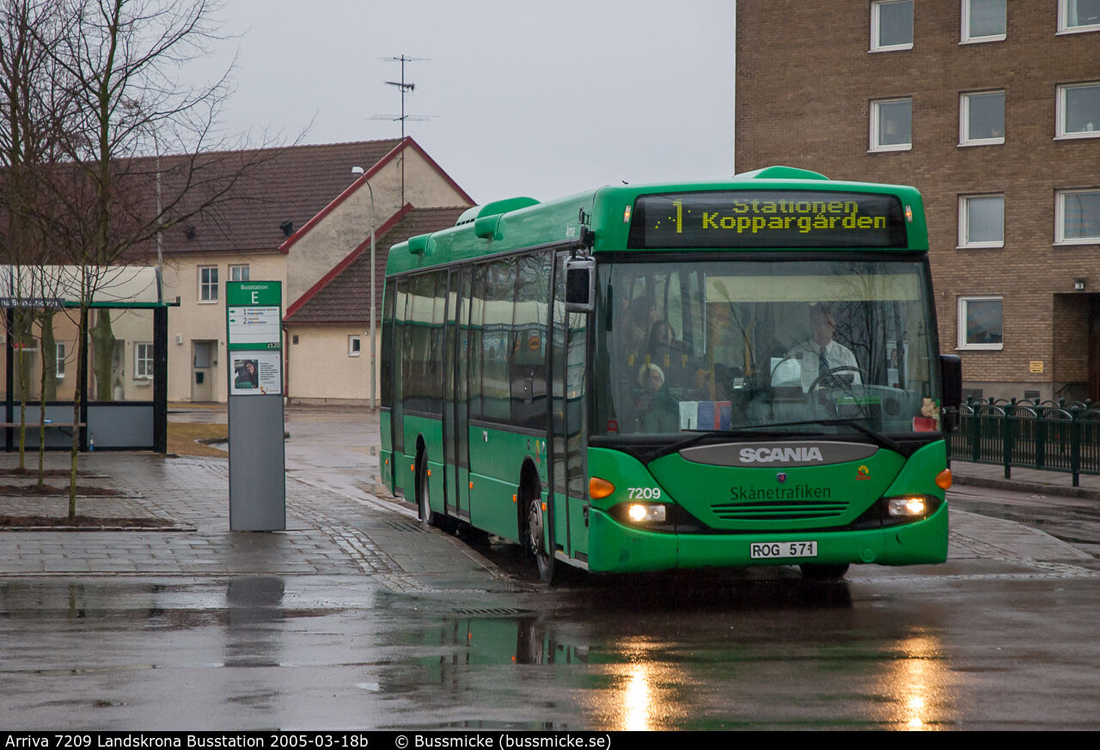 Landskrona, Scania OmniLink CL94UB 4X2LB # 7209