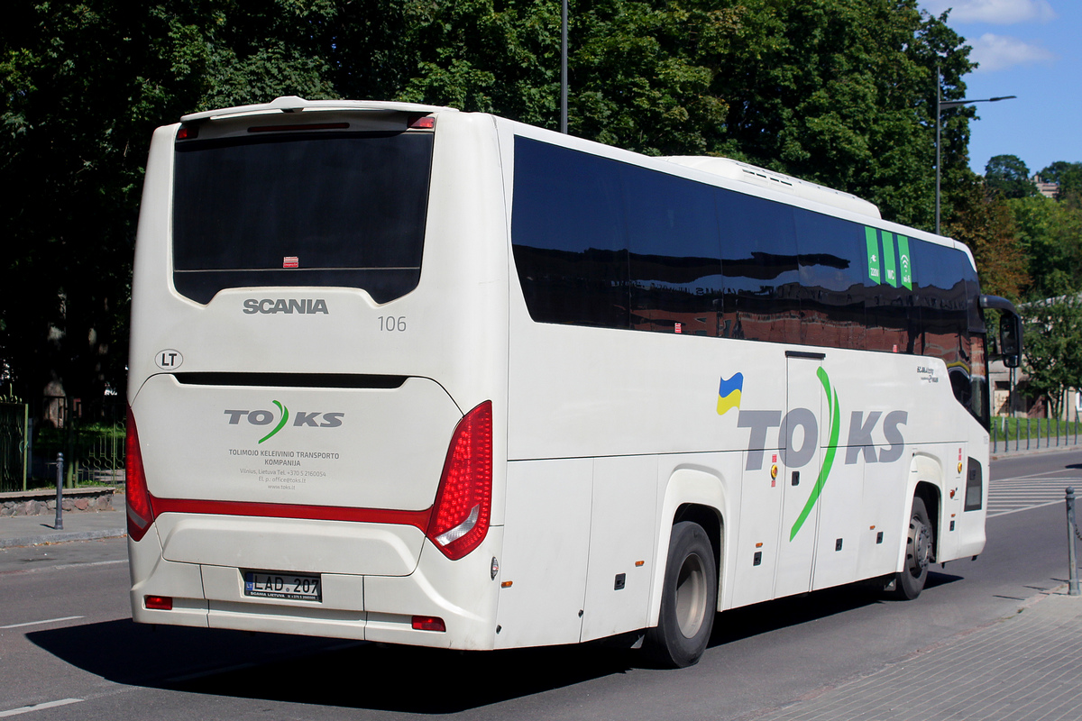 Vilnius, Scania Touring HD (Higer A80T) № 106