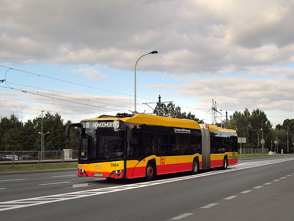 Warsaw, Solaris Urbino IV 18 electric № 5984