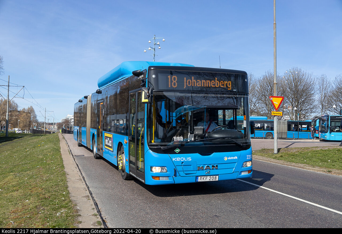 Гётеборг, MAN A23 Lion's City G NG313 CNG № 2217