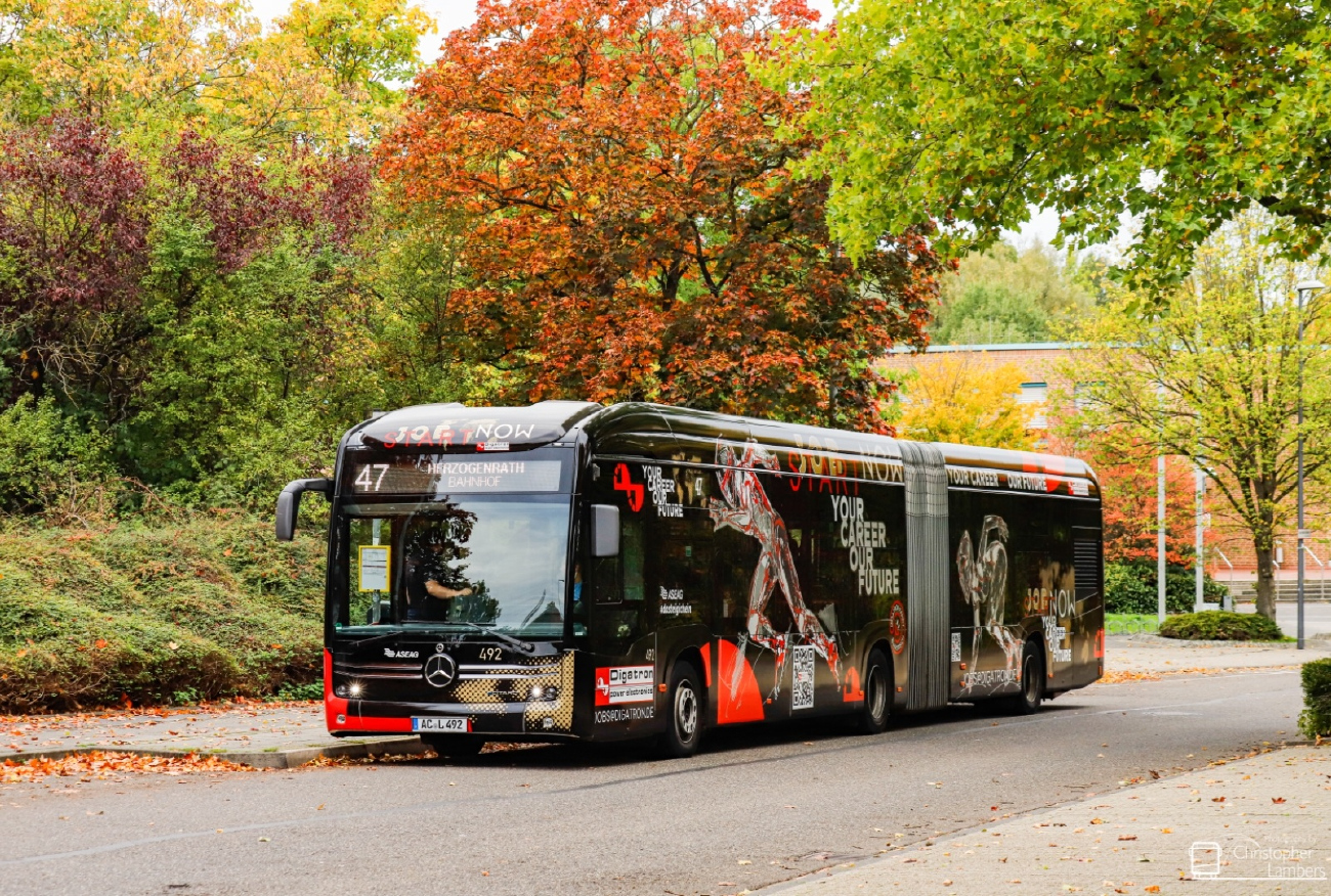 Aachen, Mercedes-Benz eCitaro G # 492