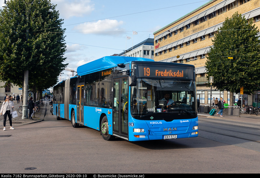 Гётеборг, MAN A23 Lion's City G NG313 CNG № 7182