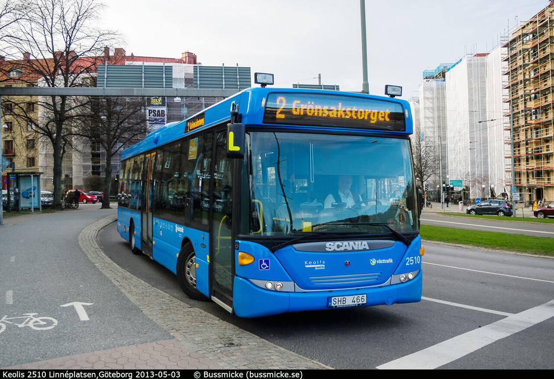 Gothenburg, Scania OmniLink CK230UB 4x2LB # 2510