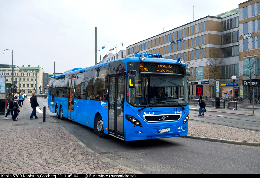 Gothenburg, Volvo 8900LE # 5780