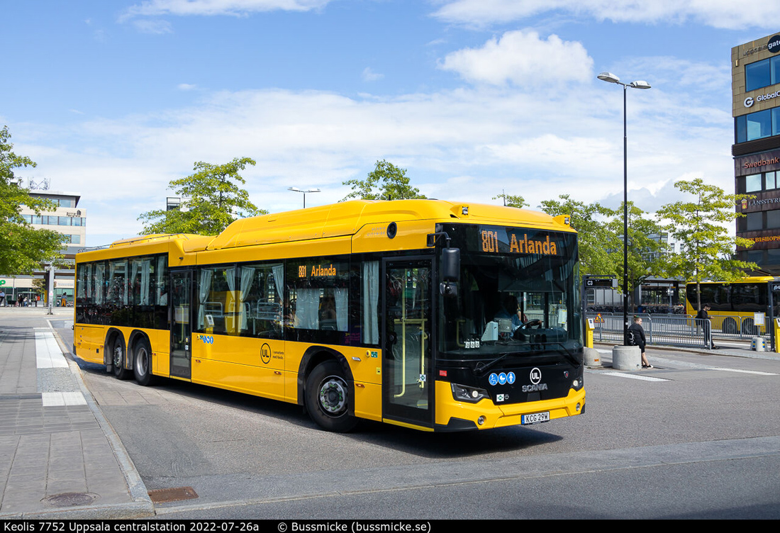 Uppsala, Scania Citywide LE II 12M # 7752