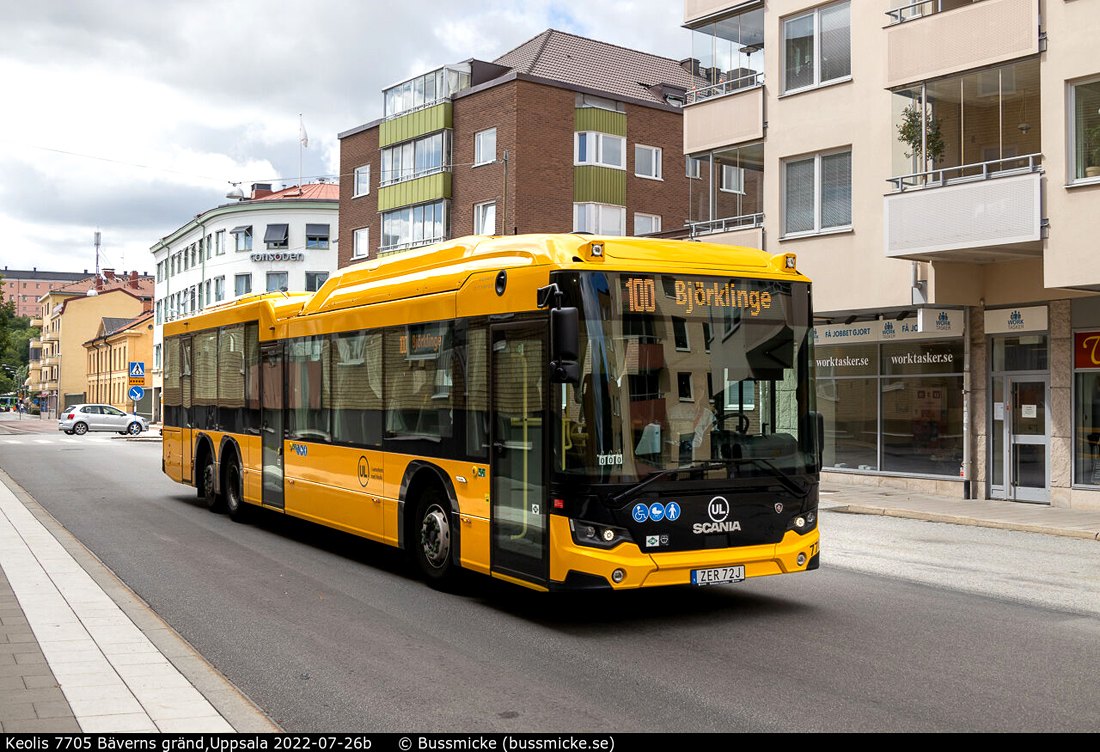 Uppsala, Scania Citywide LE II 12M # 7705
