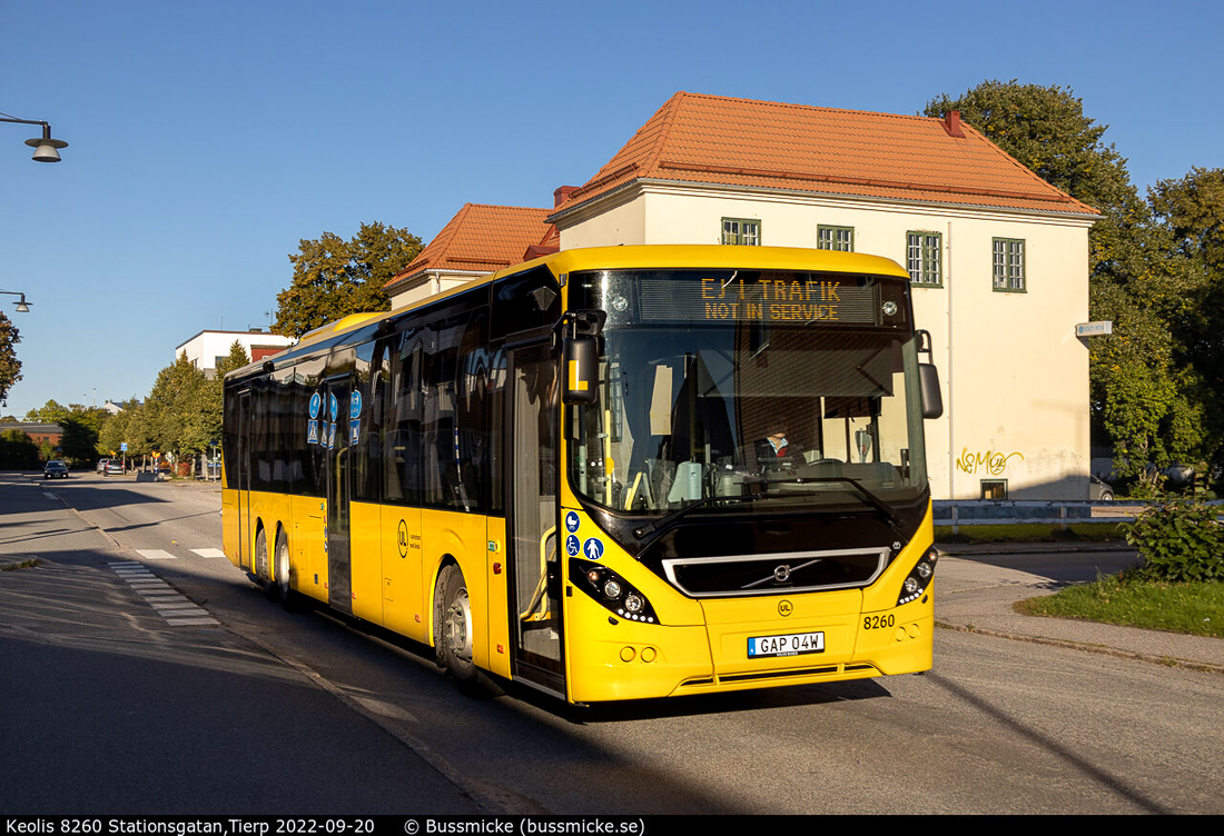 Uppsala, Volvo 8900LE 13,1m Nr. 8260