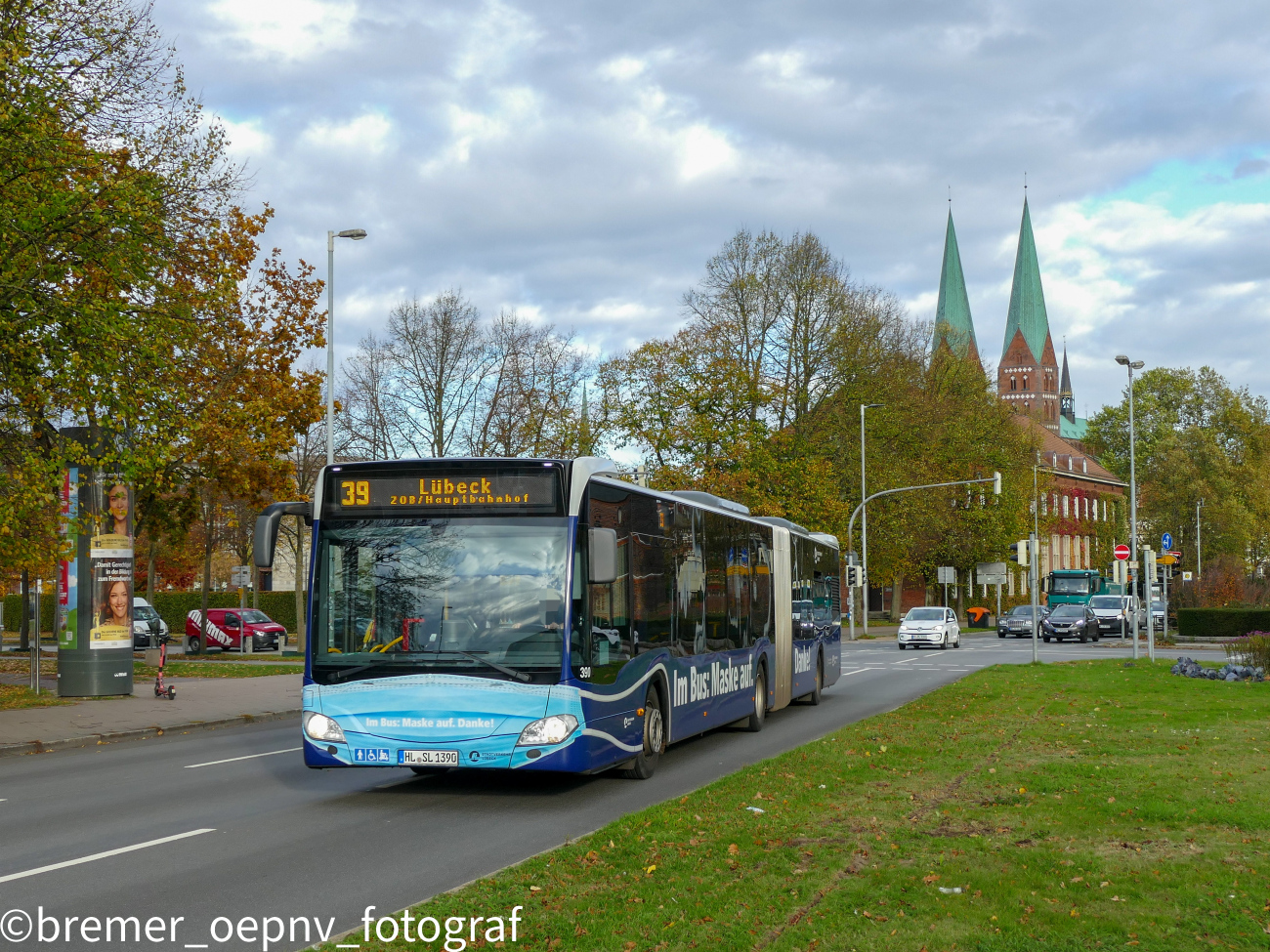 Lübeck, Mercedes-Benz Citaro C2 G № 390