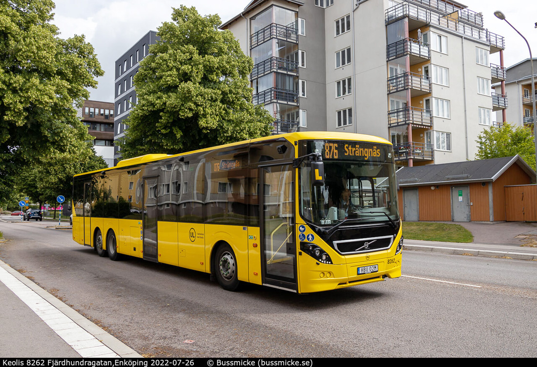 Uppsala, Volvo 8900LE 13,1m nr. 8262