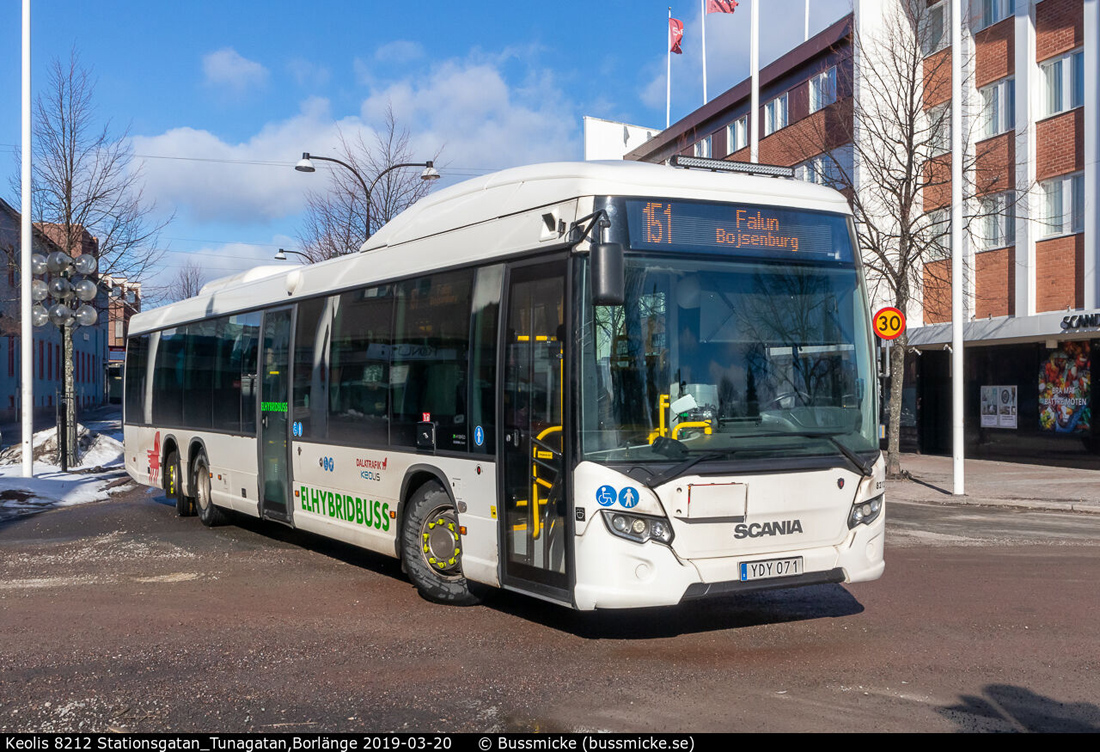 Borlänge, Scania Citywide LE 14.7M Hybrid №: 8212