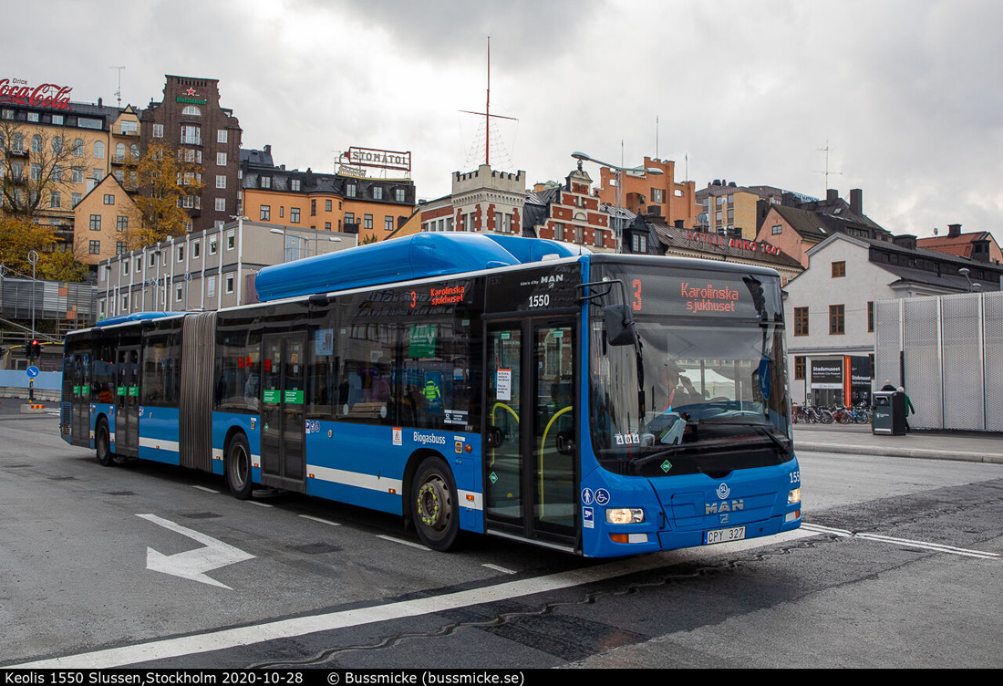 Stockholm, MAN A23 Lion's City G NG313 CNG nr. 1550