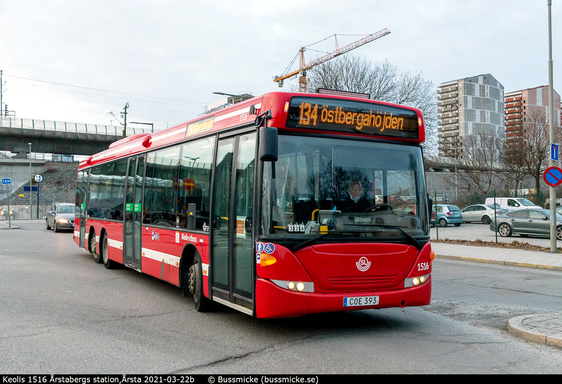 Стокгольм, Scania OmniLink CK320UB 6x2*4LB № 1516