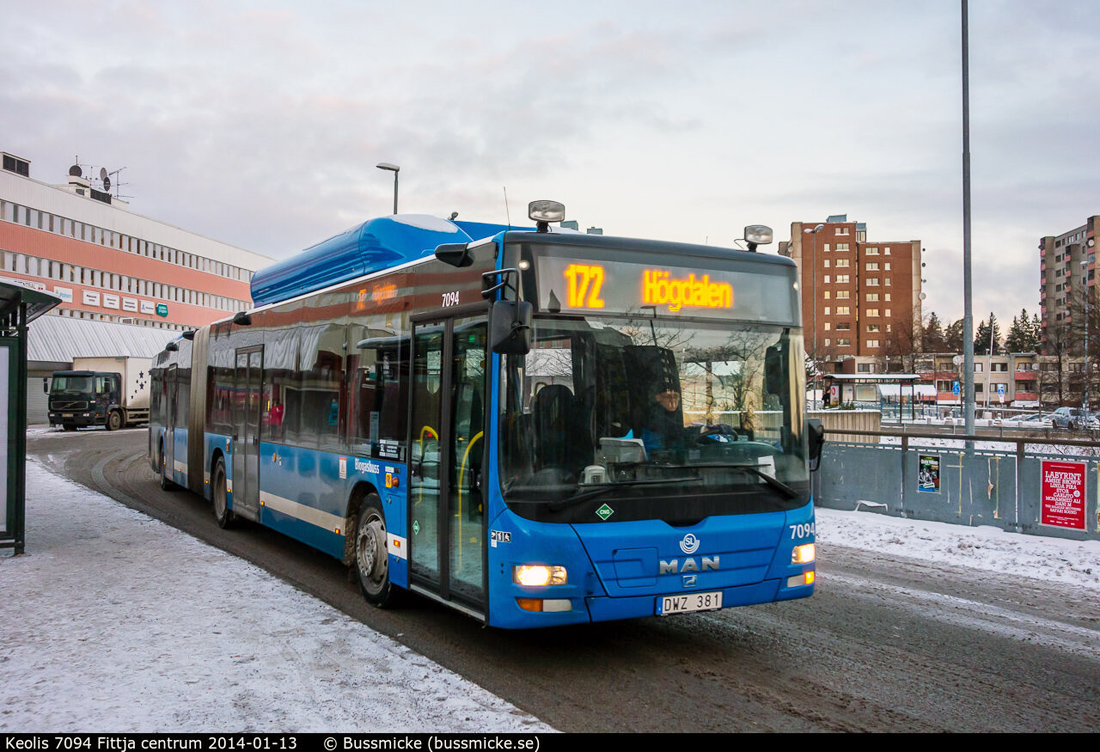 Стокгольм, MAN A49 Lion's City GL LE NG313 CNG № 7094