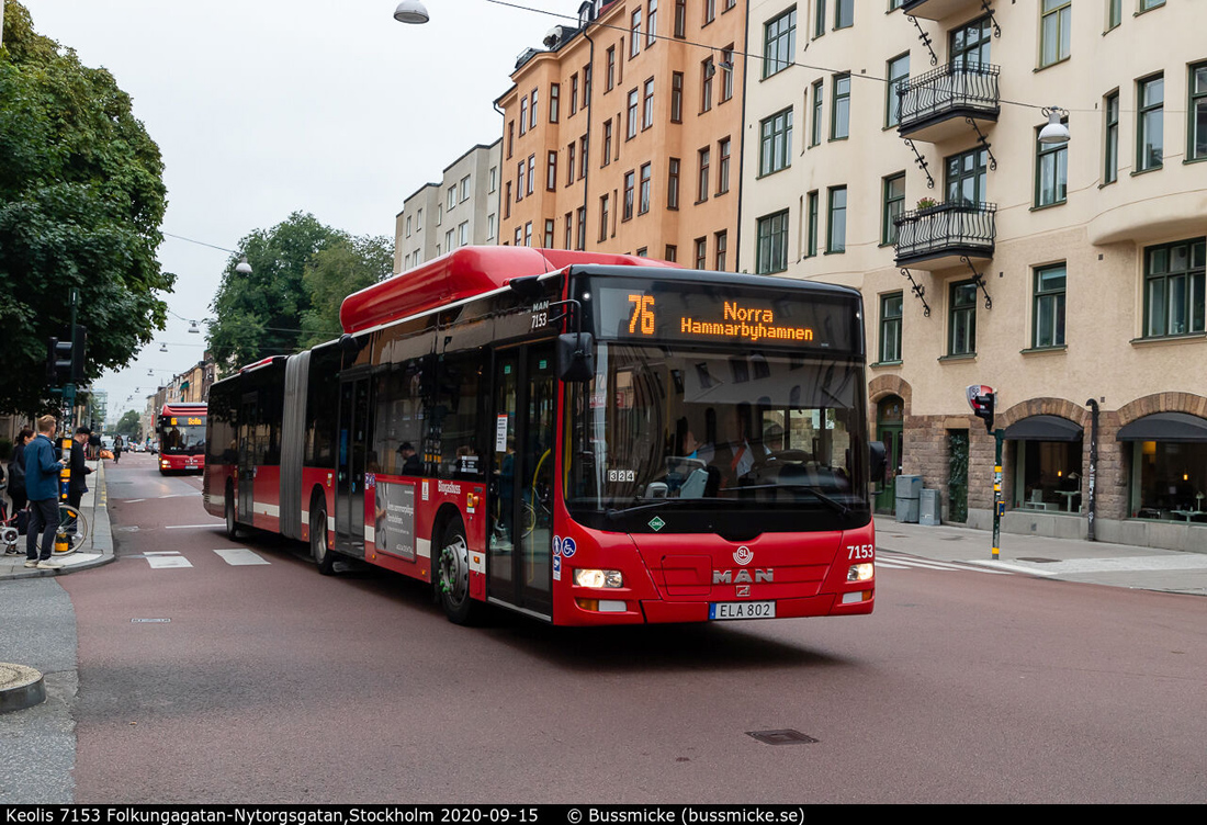 Stockholm, MAN A23 Lion's City G NG313 CNG № 7153