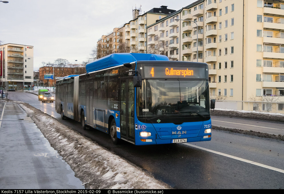 Стокгольм, MAN A23 Lion's City G NG313 CNG № 7157