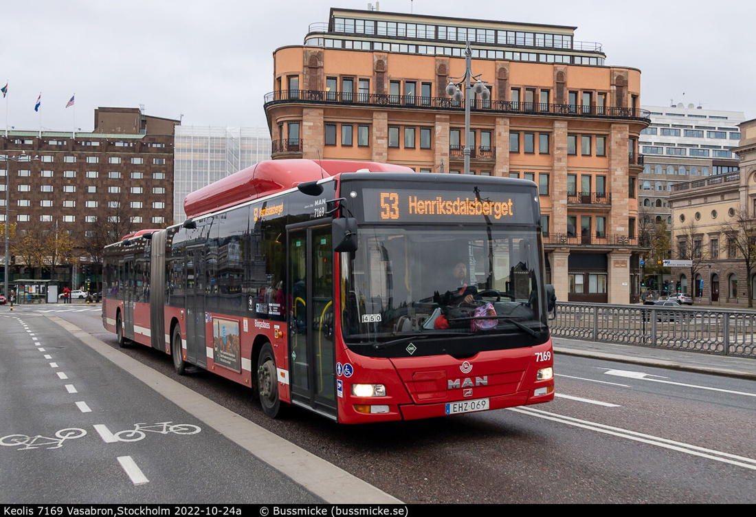 Stockholm, MAN A23 Lion's City G NG313 CNG # 7169