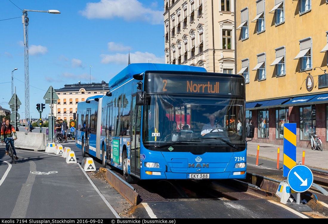 Stockholm, MAN A23 Lion's City G NG313 CNG № 7194