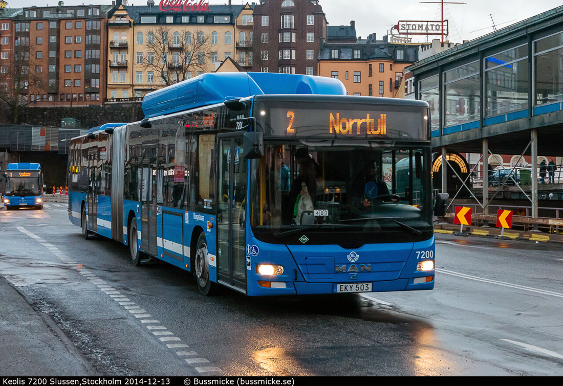 Stockholm, MAN A23 Lion's City G NG313 CNG №: 7200