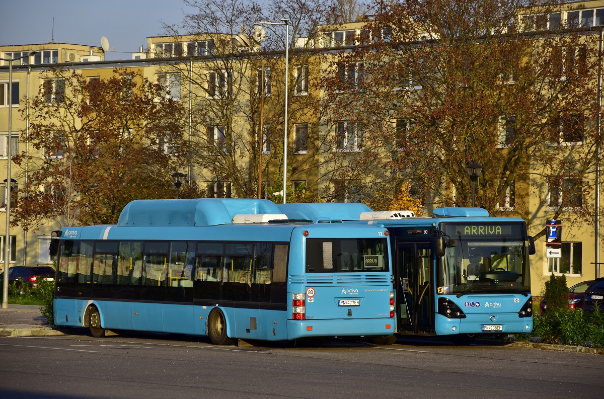 Piešťany, SOR NBG 12 # PN-477EH; Piešťany, Irisbus Citelis 12M CNG # PN-938EH