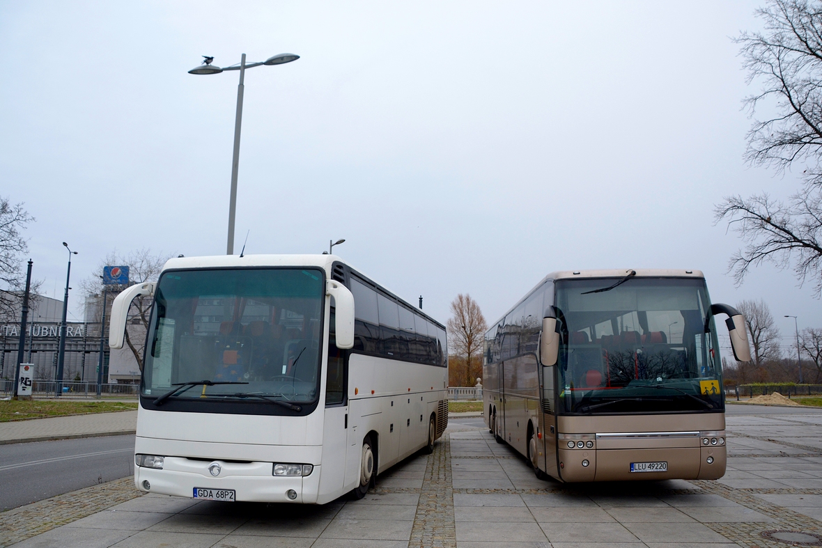 Łuków, Irisbus Iliade RTX nr. GDA 68P2; Łuków, Van Hool T917 Acron nr. LLU 49220