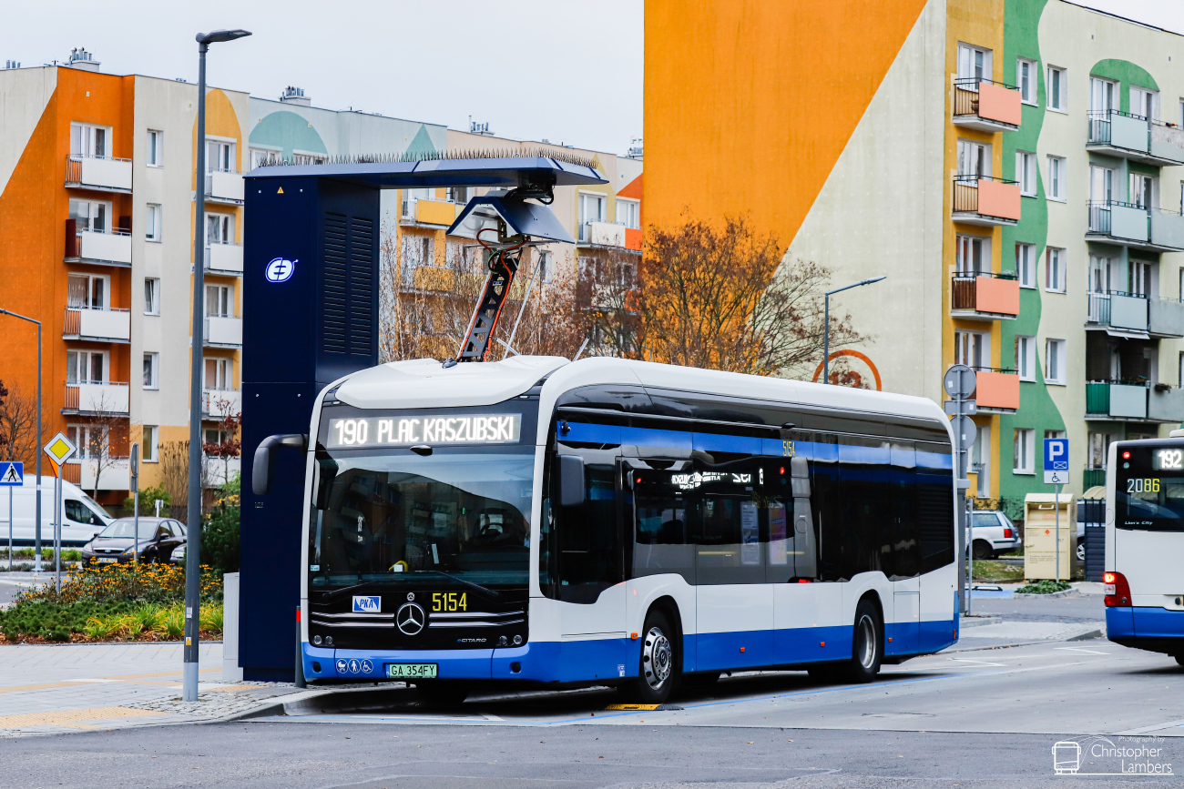 Gdynia, Mercedes-Benz eCitaro № 5154