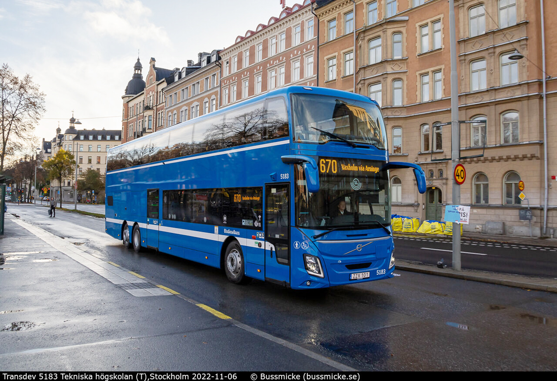 Стокгольм, Volvo 9700DD № 5183