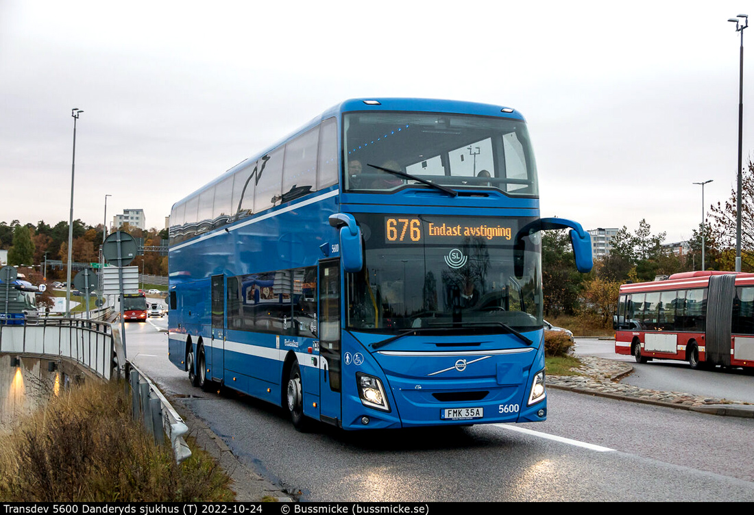 Стокгольм, Volvo 9700DD № 5600