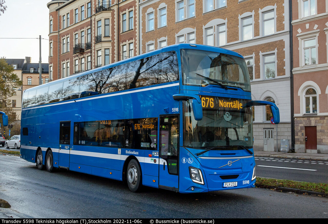 Стокгольм, Volvo 9700DD № 5598
