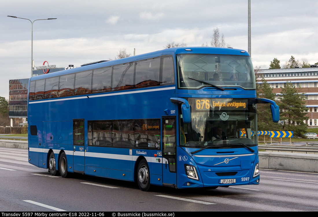 Стокгольм, Volvo 9700DD № 5597