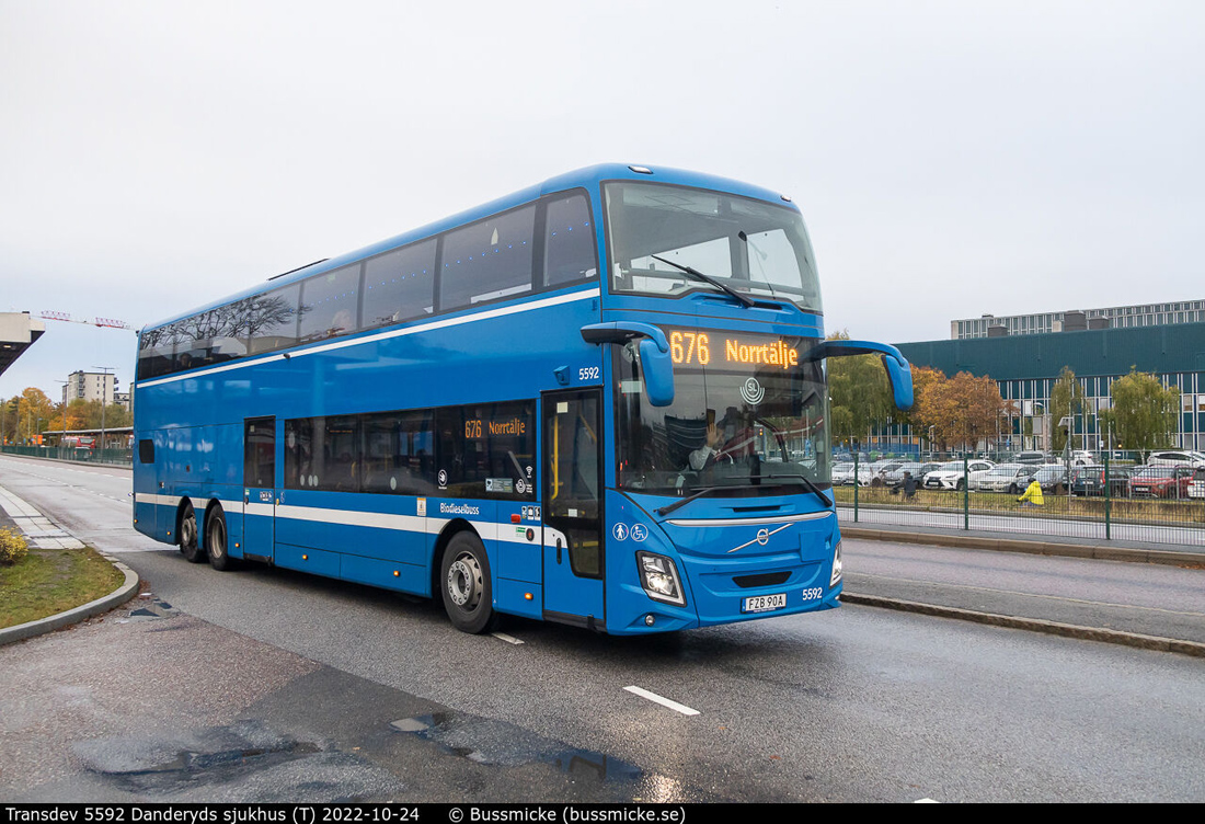 Стокгольм, Volvo 9700DD № 5592