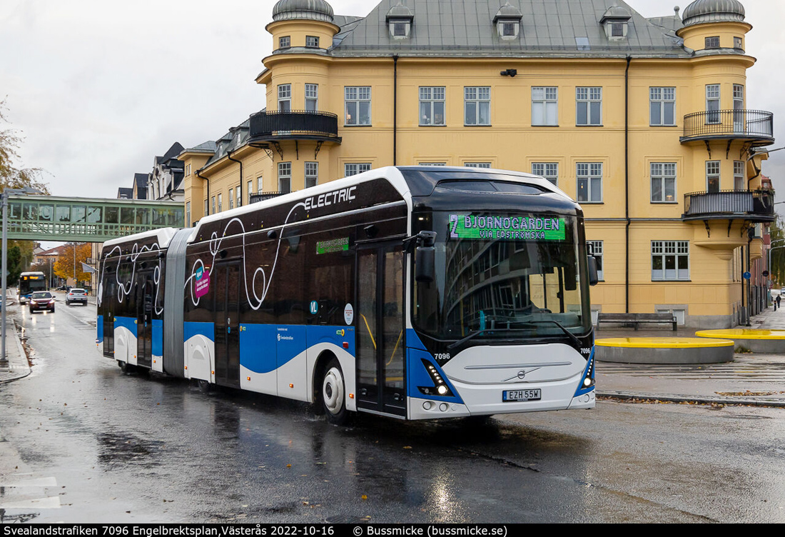 Västerås, Volvo 7900A Electric # 7096
