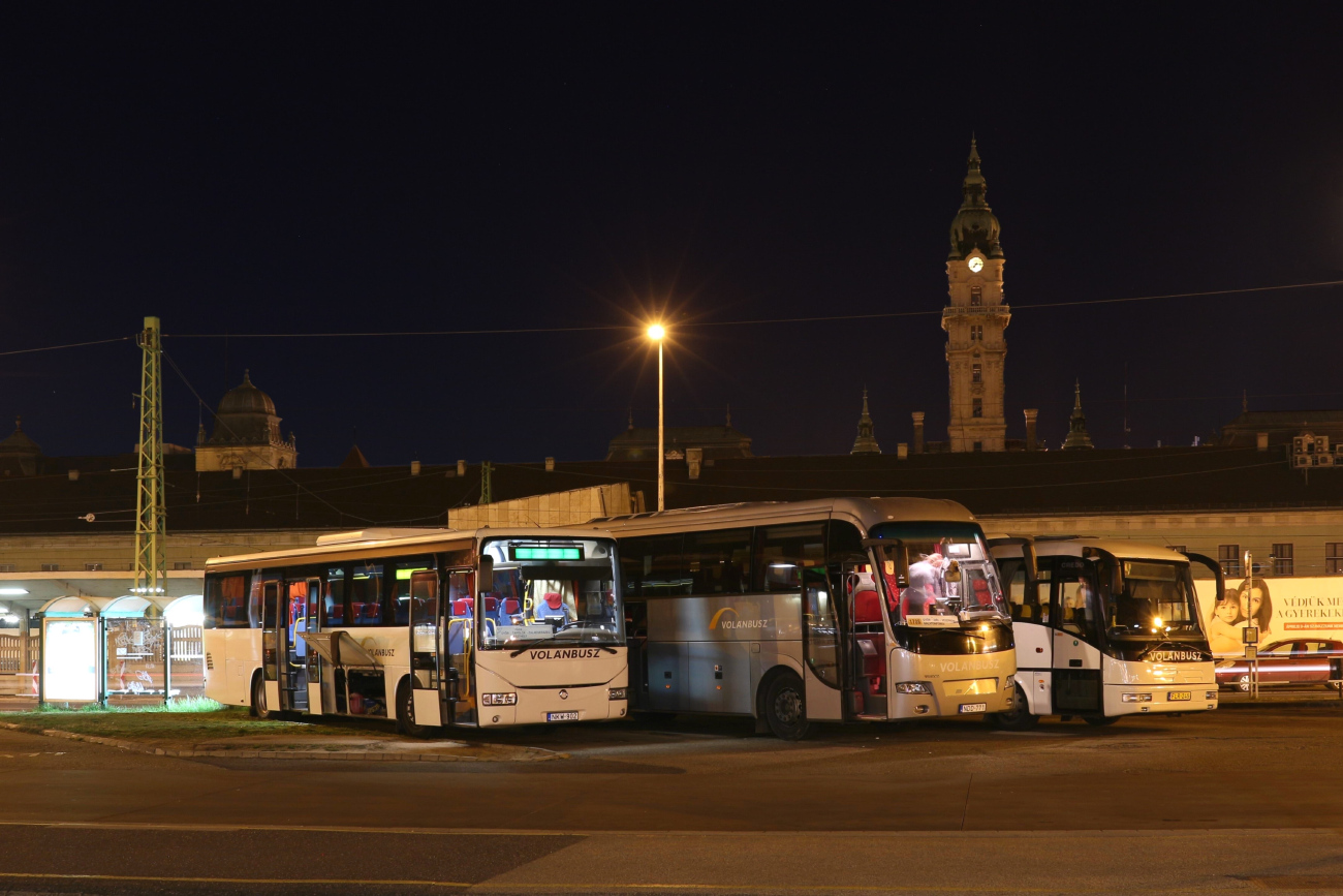 Budapest, Irisbus Crossway 12M # NKW-902; Budapest, Barbi Genesis HDL # NDD-771; Hungary, other, Credo IC 12 # FLR-245