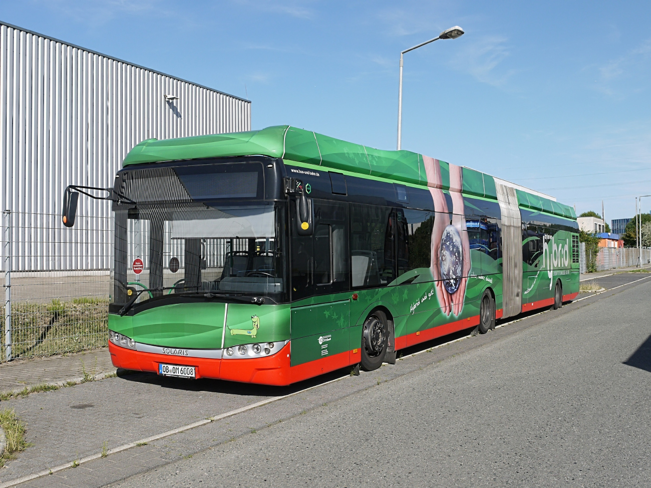 Oberhausen, Solaris Urbino III 18 Hybrid č. OB-OM 6008