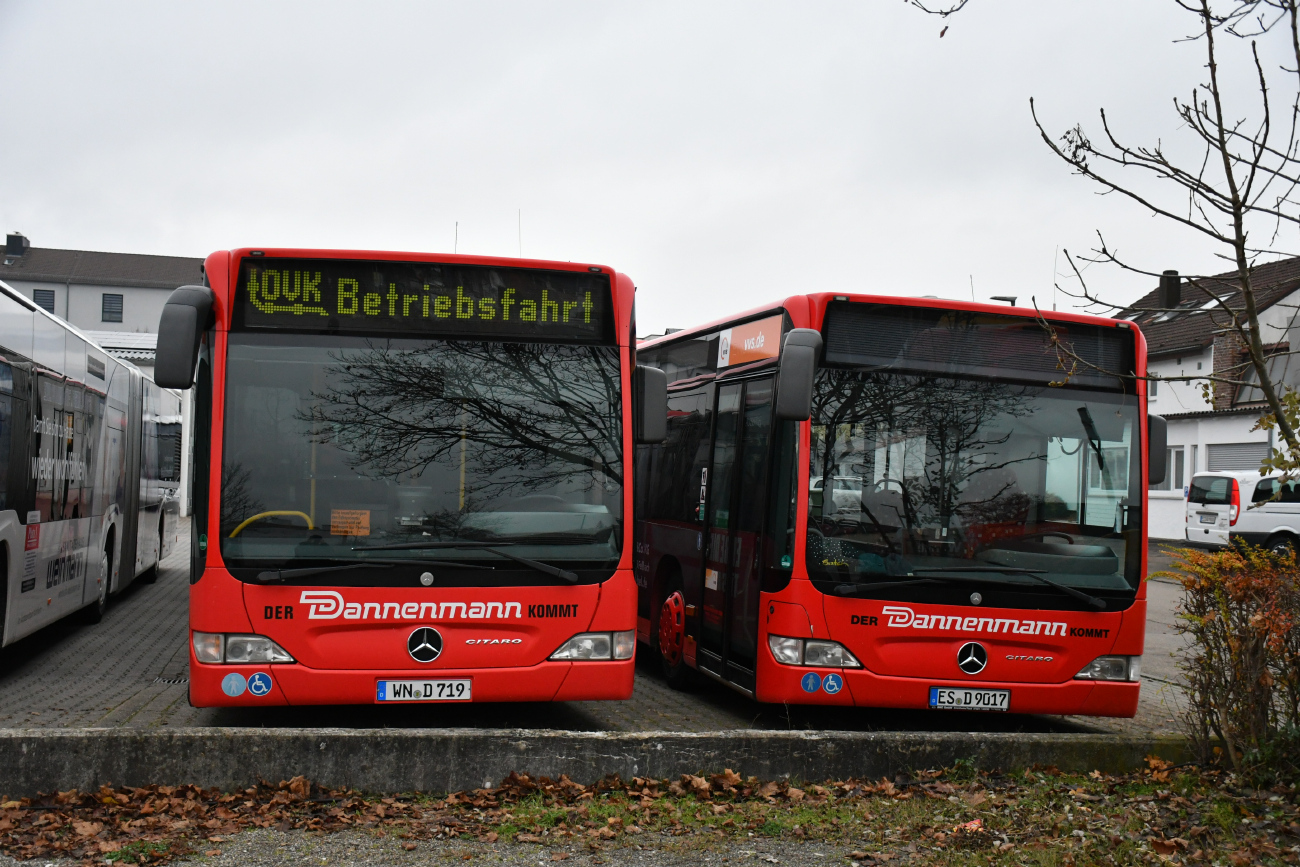 Esslingen am Neckar, Mercedes-Benz O530 Citaro Facelift G # 17; Esslingen am Neckar, Mercedes-Benz O530 Citaro Facelift G # WN-D 719